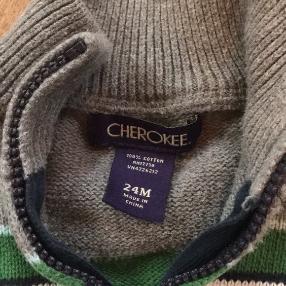 Zip up sweater Cherokee fall autumn - Picture 3 of 3